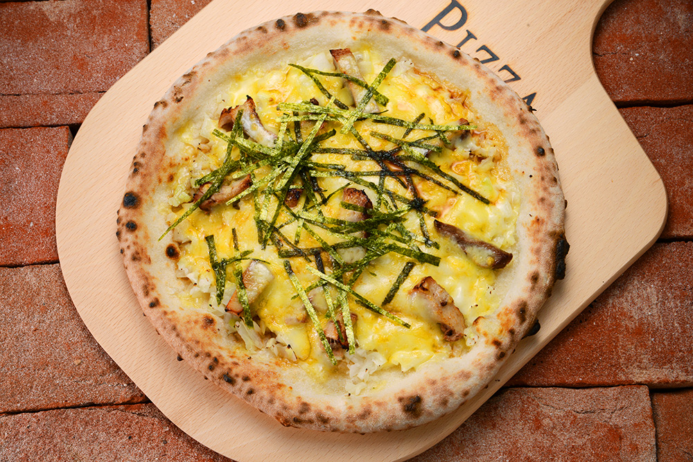 竹岡式ピザの写真